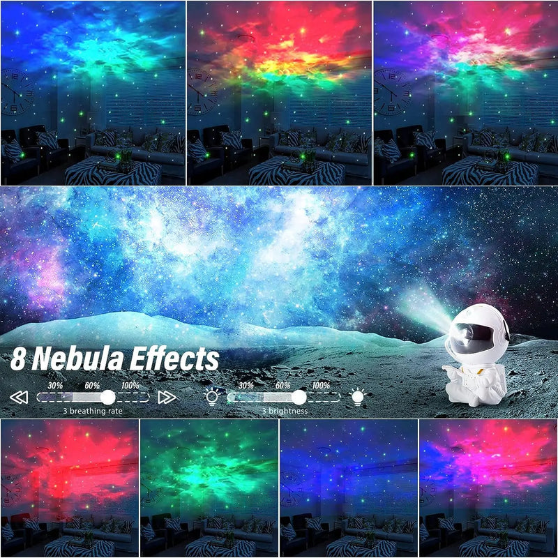 Luminaria Astronauta Space Projector Starry Nebula Ceiling LED Lamp for Bedroom Home Decorative kids gift